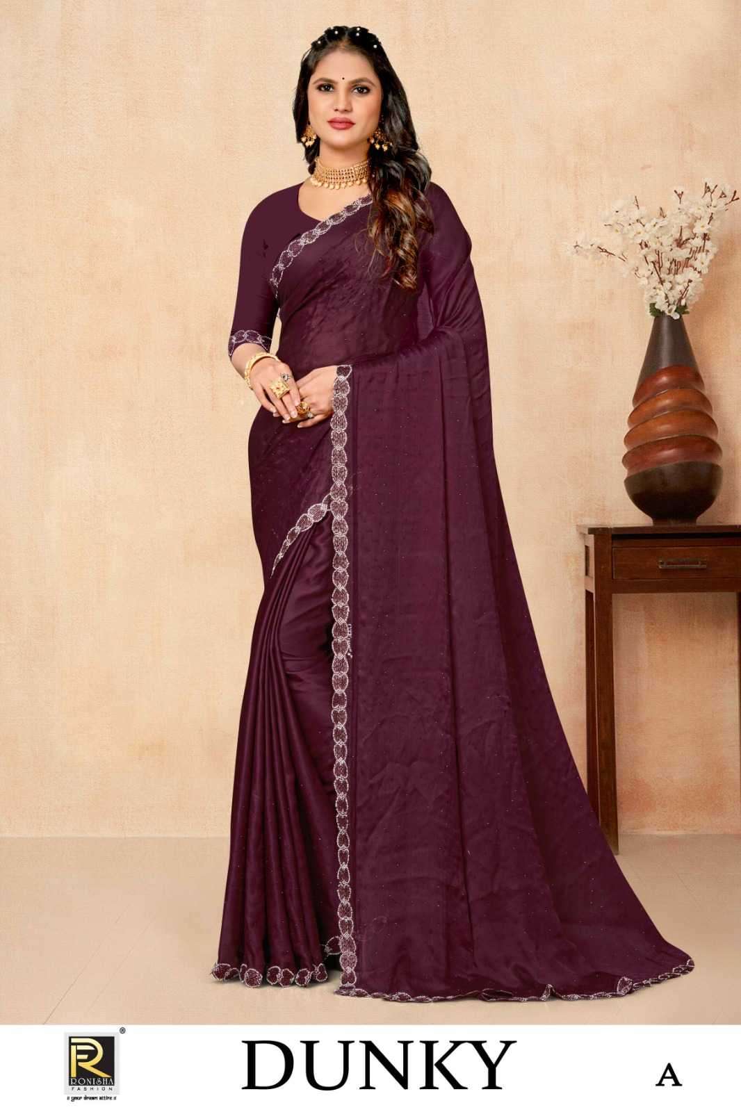 ranjna saree dunky fancy fabrics saree