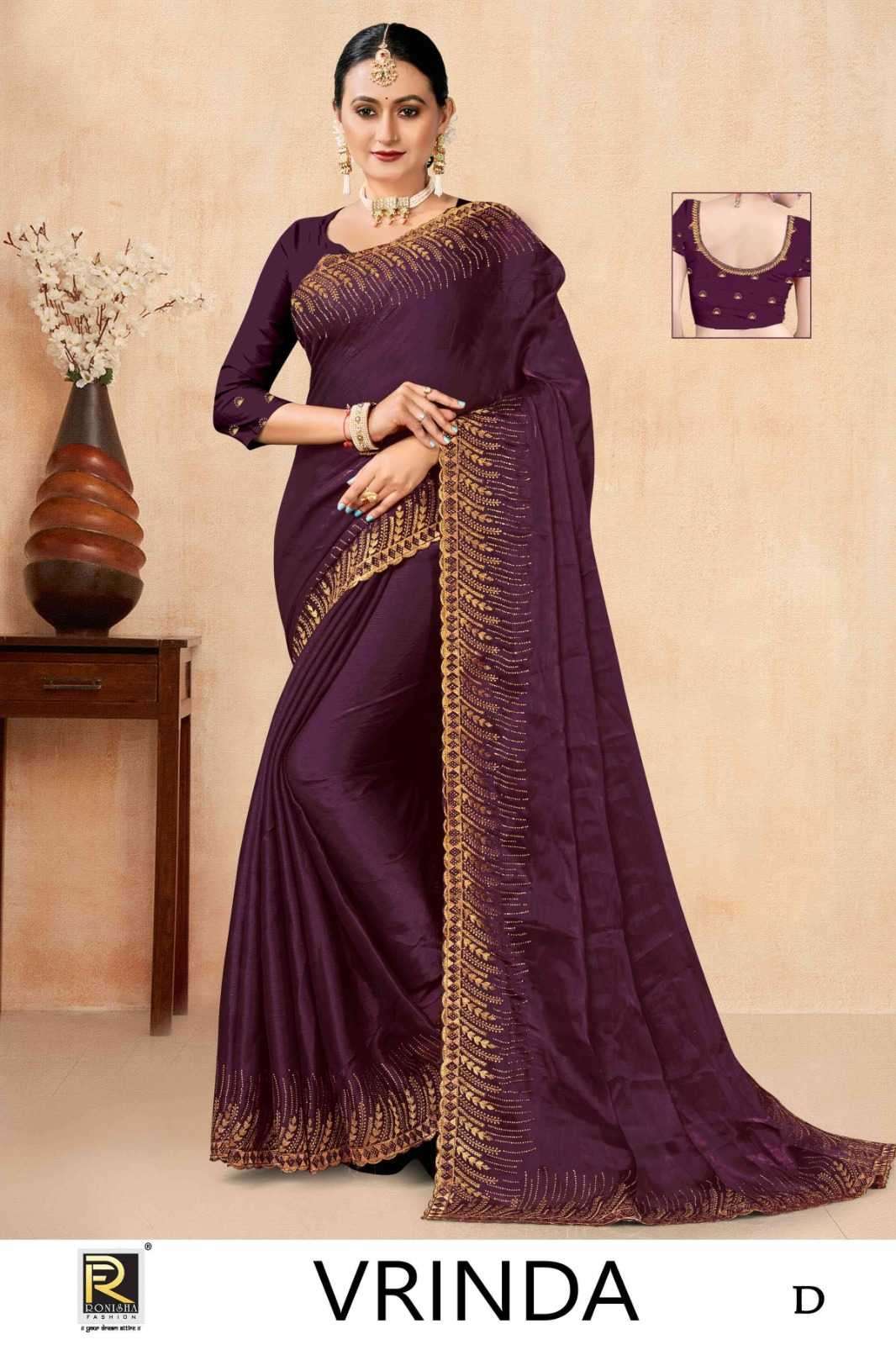 ranjna saree vrinda fancy fabrics saree