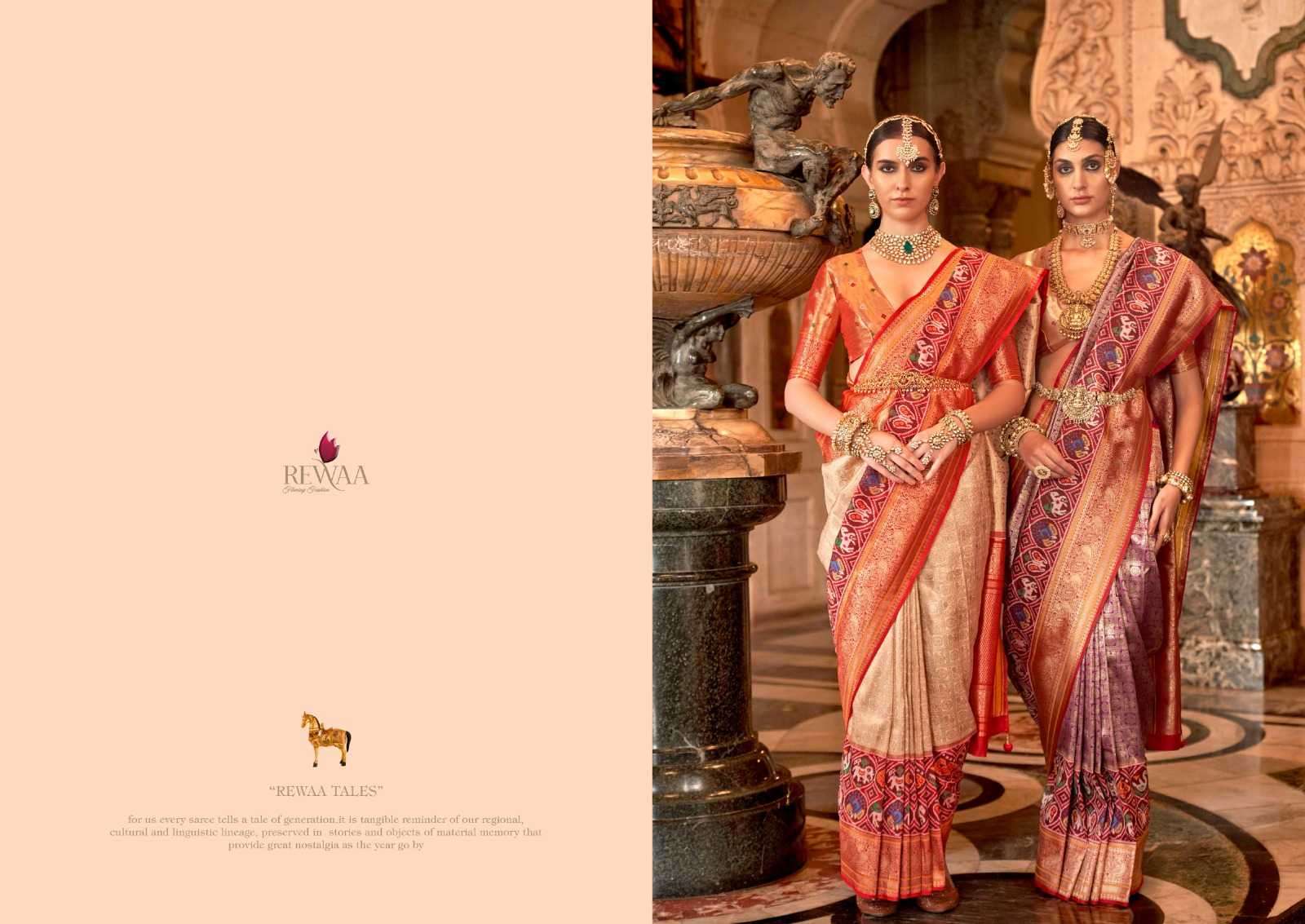 rewaa tarika series 1021-1029 banarasi silk saree