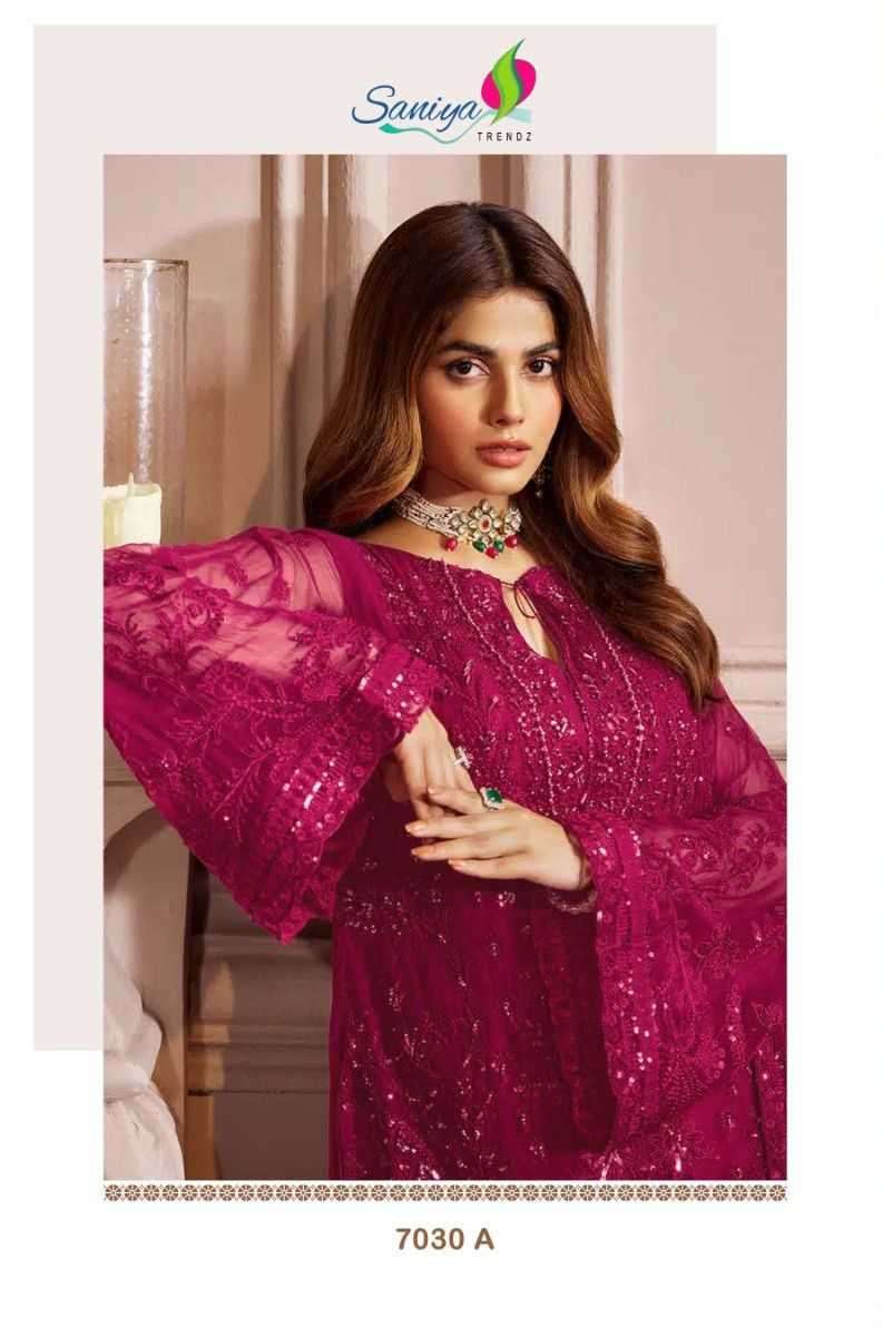 saniya 7030 colours faux georgette suit 