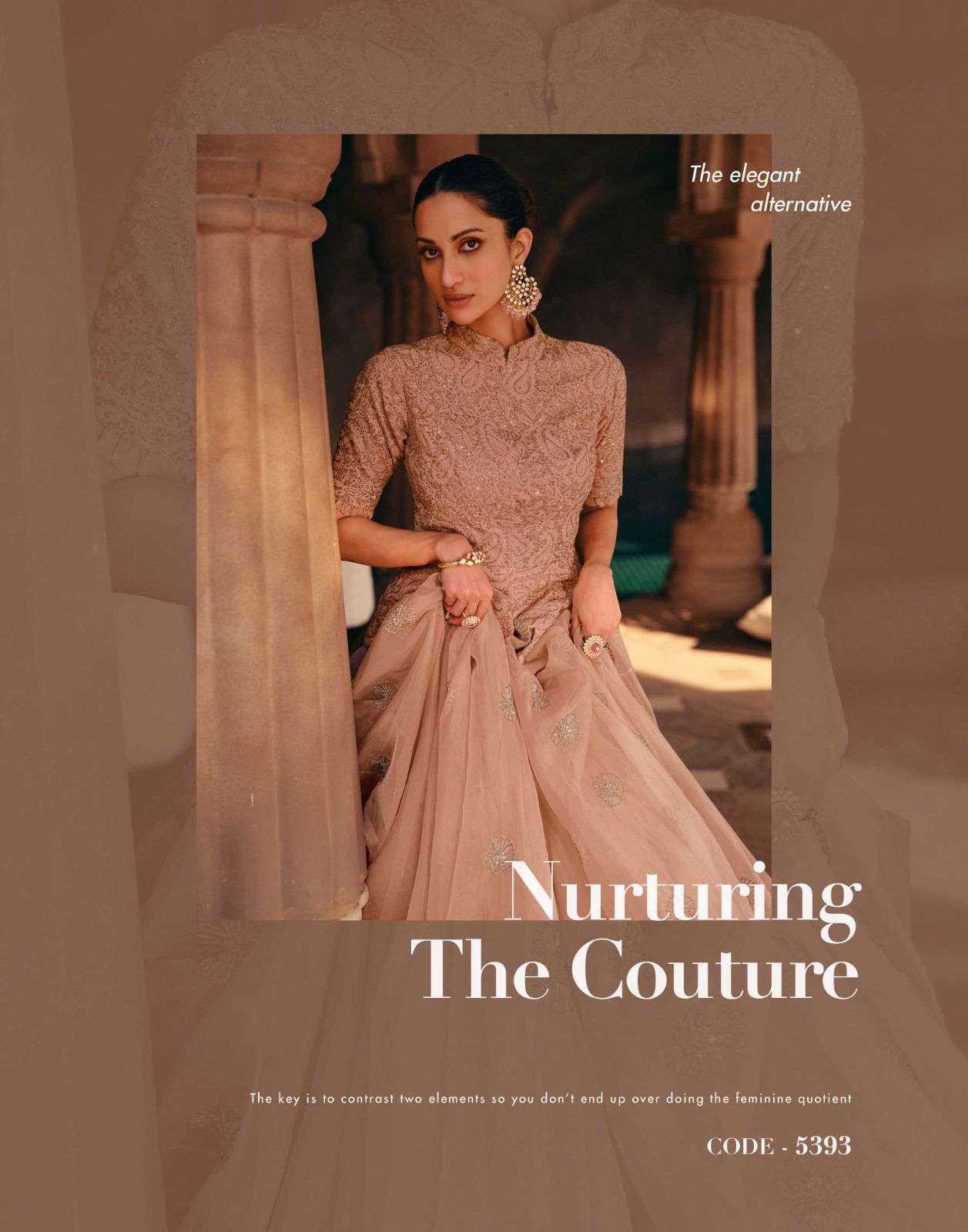 sayuri simran designer chinon silk gown 