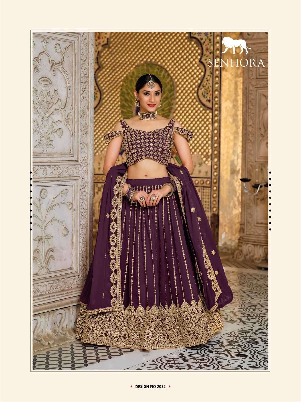 senhora saheli vol 26 series 2032 georgette lehenga 