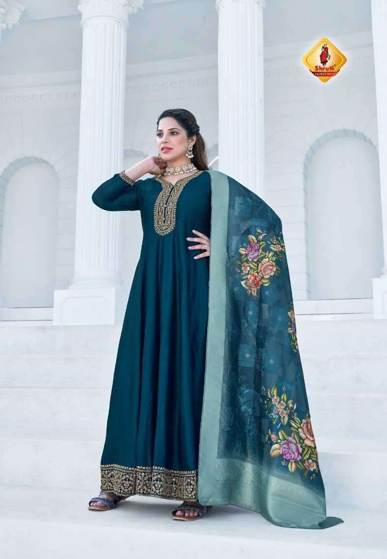 shruti ghunghat pure viscose vichitra silk suit 