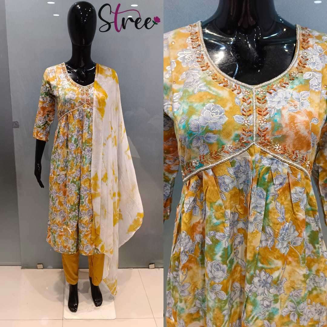 stree lifestyle alia cut 3pcs rayon combo sets