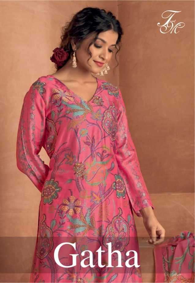 t&m designer gatha series 06 muslin digital print suit
