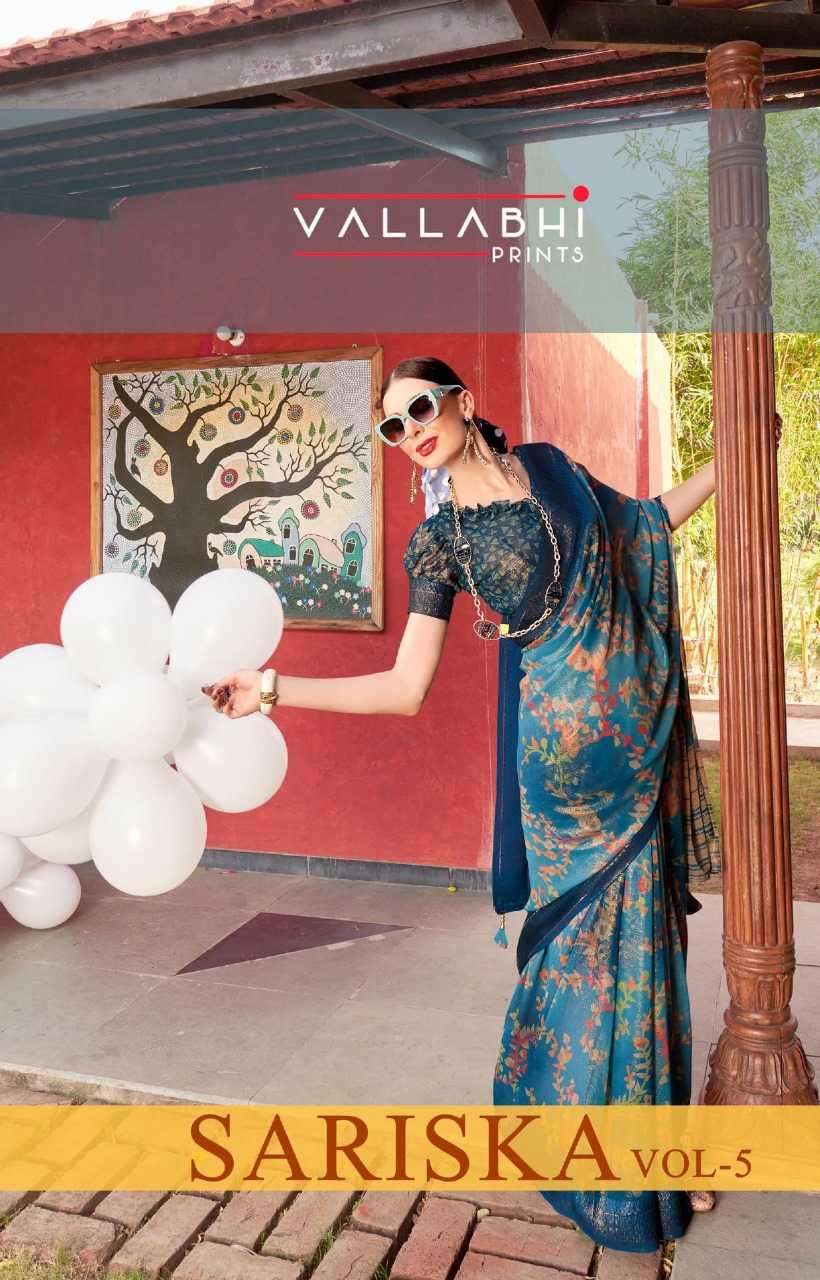 vallabhi prints sariska vol 5 series 20611-20616 georgette saree