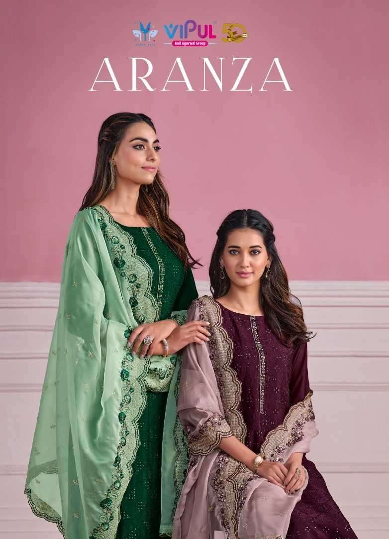 vipul fashion aranza series 5571-5576 chinon chiffon suit