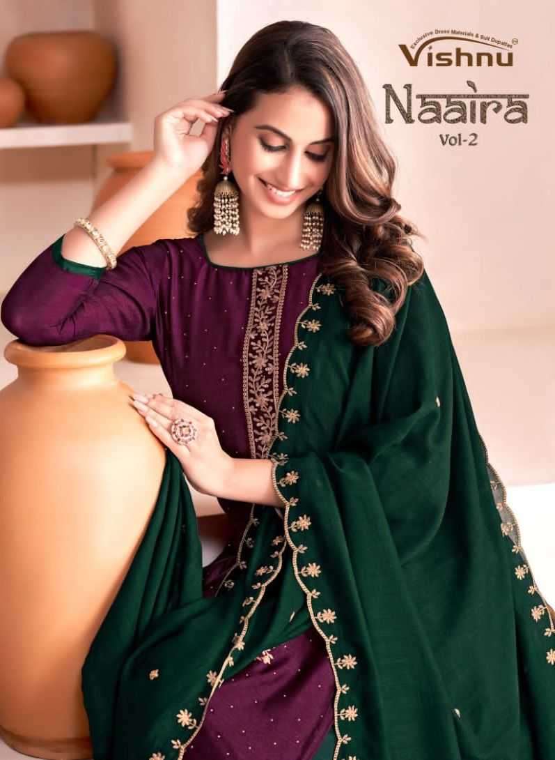 vishnu impex naaira vol 2 series 24001-24010 Vichitra blooming suit