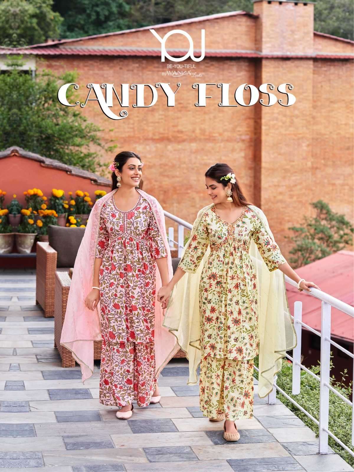 wanna you candy floss series 1701-1707 Pure Mull Cotton suit