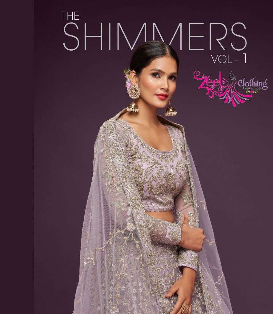 zeel the shimmers vol 1 designer soft net lehenga 