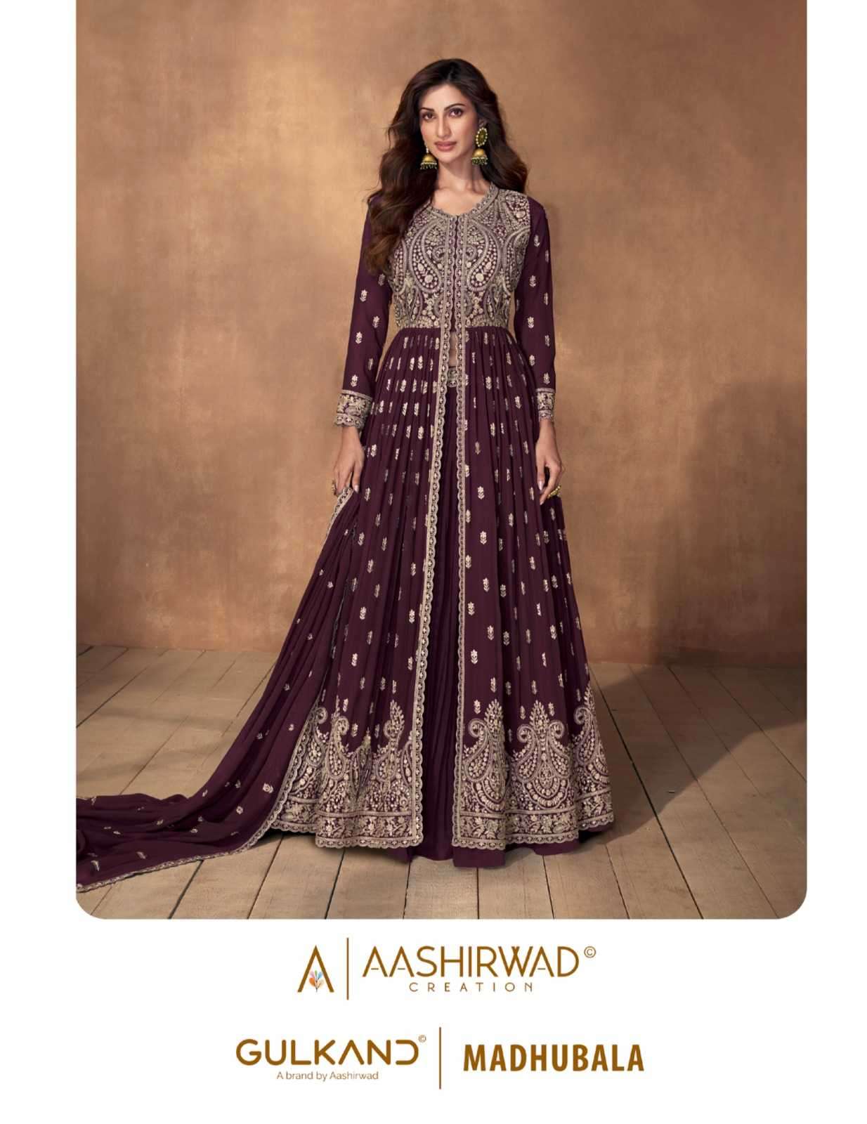aashirwad gulkand madhubala series 9848-9852 real georgette suit 