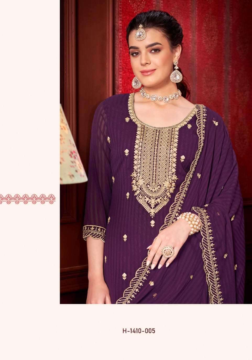 alok suit door series 1410001-1410002 Premium Self Weaving suit