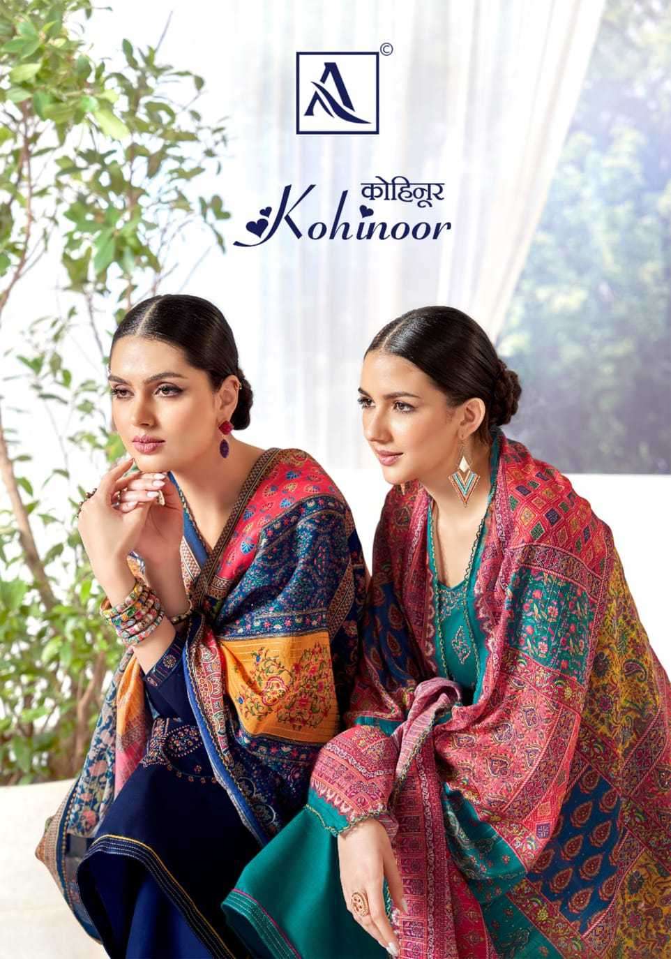 alok suit kohinoor series 1355001-1355006 Pure Zam suit
