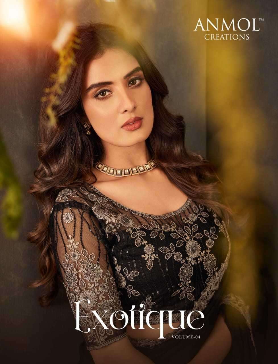 anmol creation exotique vol 4 series 9101-9116 satin saree