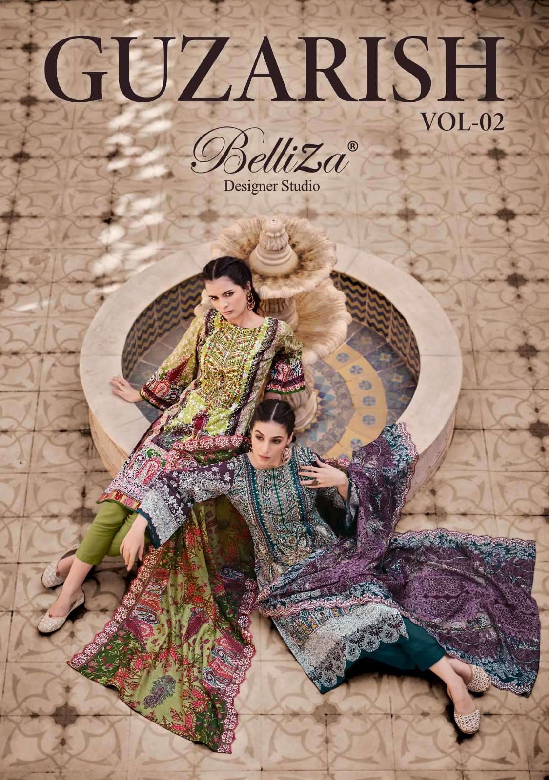 belliza guzarish vol 2 series 874001-874008 Pure Cotton suit