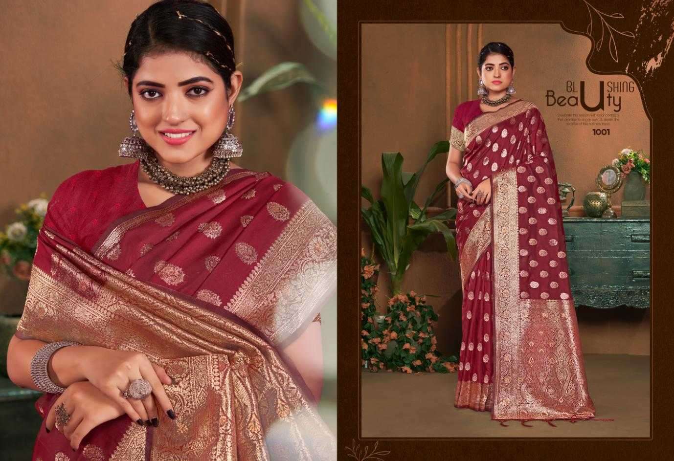 bunawat gajprabha series 1001-1006 fancy silk saree