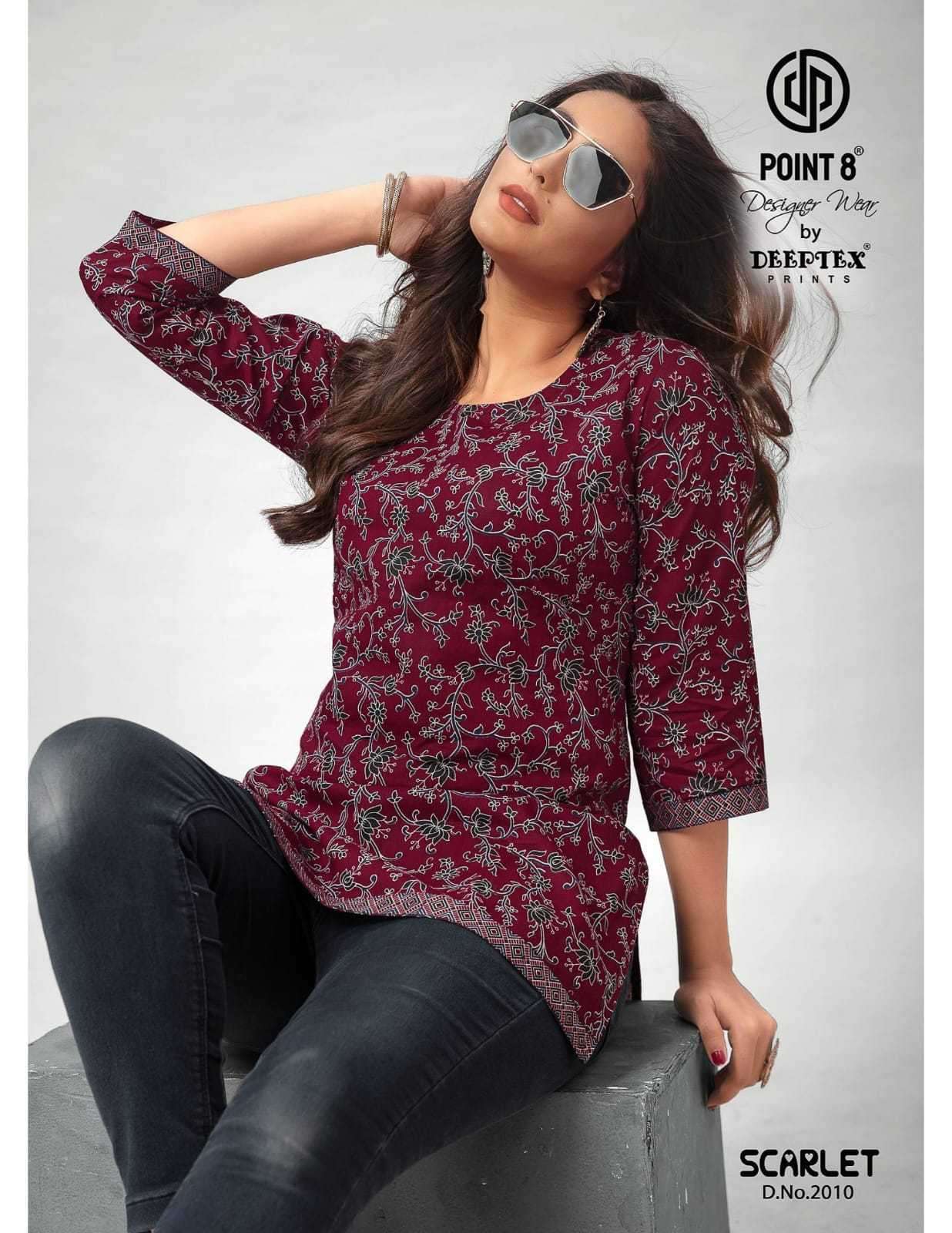 deeptex prints scarlet vol 2 series 2001-2010 cotton short tops