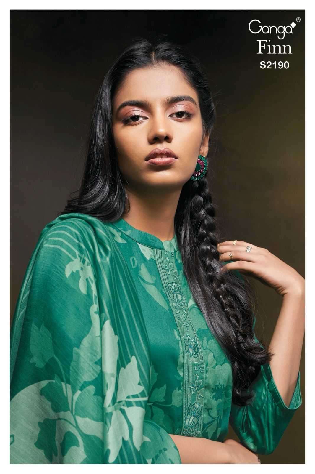 ganga finn 2190 premium cotton silk suit 