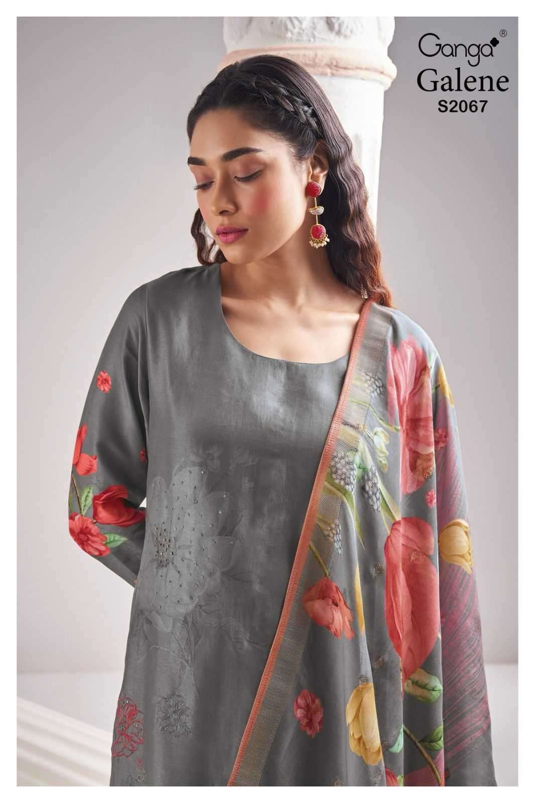 ganga galene 2067 premium bemberg russian silk suit 