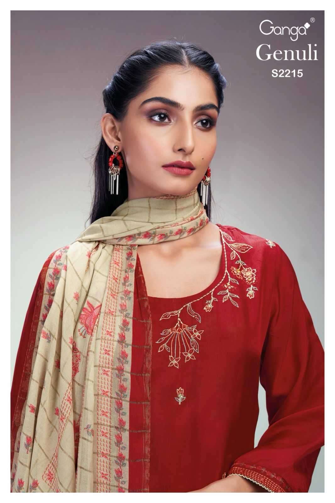 ganga genuli 2215 premium bemberg silk suit 