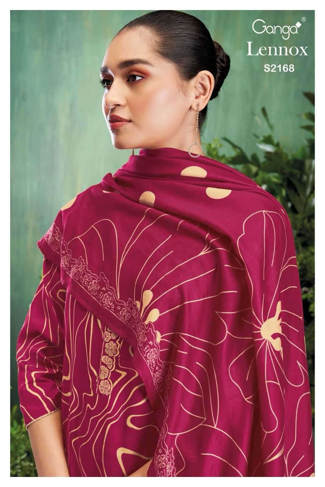 ganga lennox 2168 premium cotton silk suit 