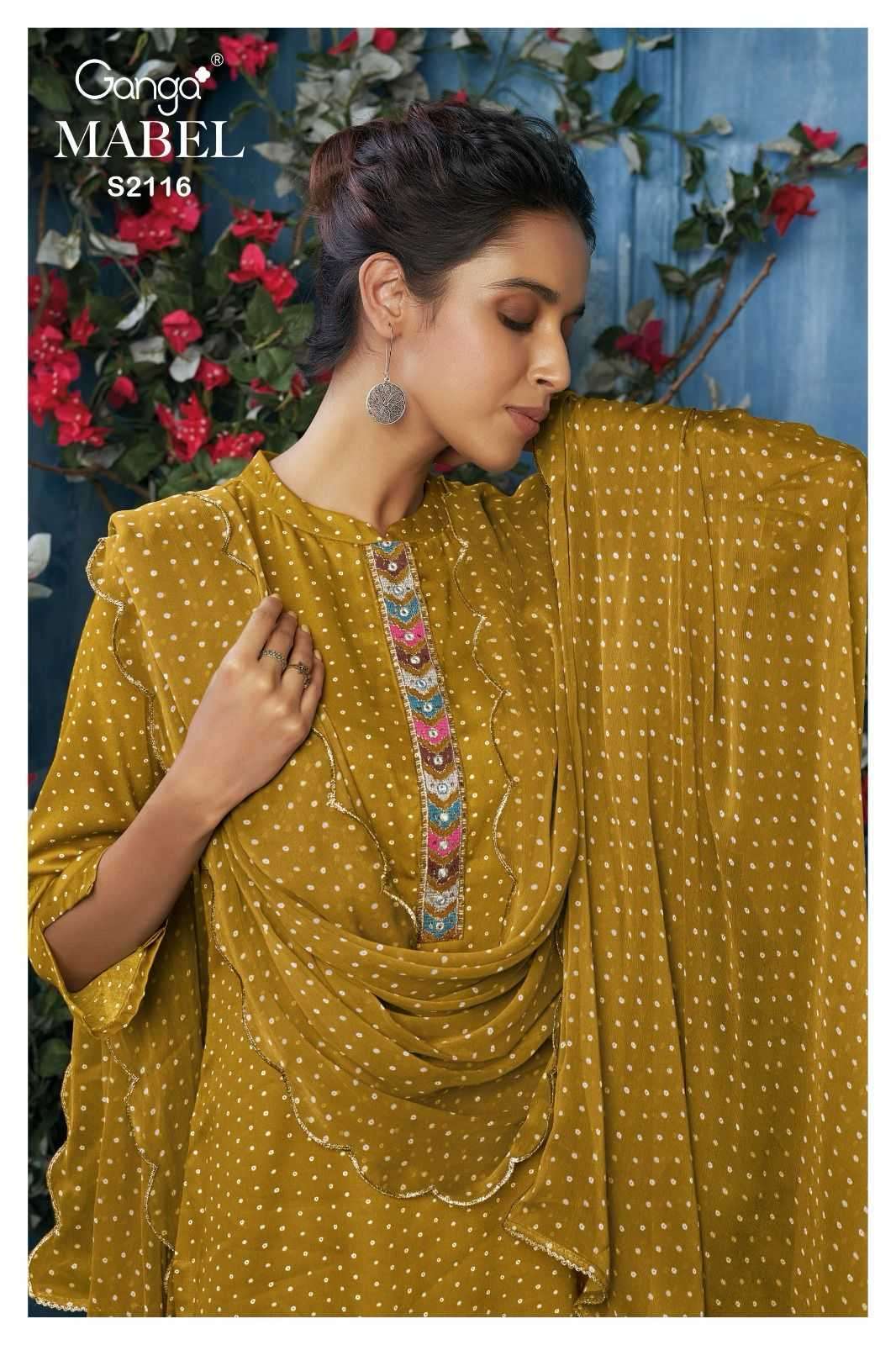 ganga marbel 2116 premium cotton silk printed suit 