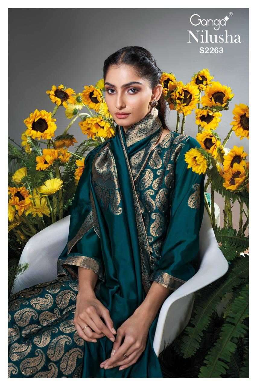 ganga nilusha 2263 premium viscose silk suit 