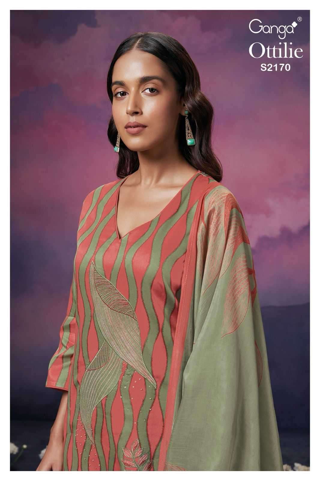 ganga ottilie 2170 premium cotton silk suit 