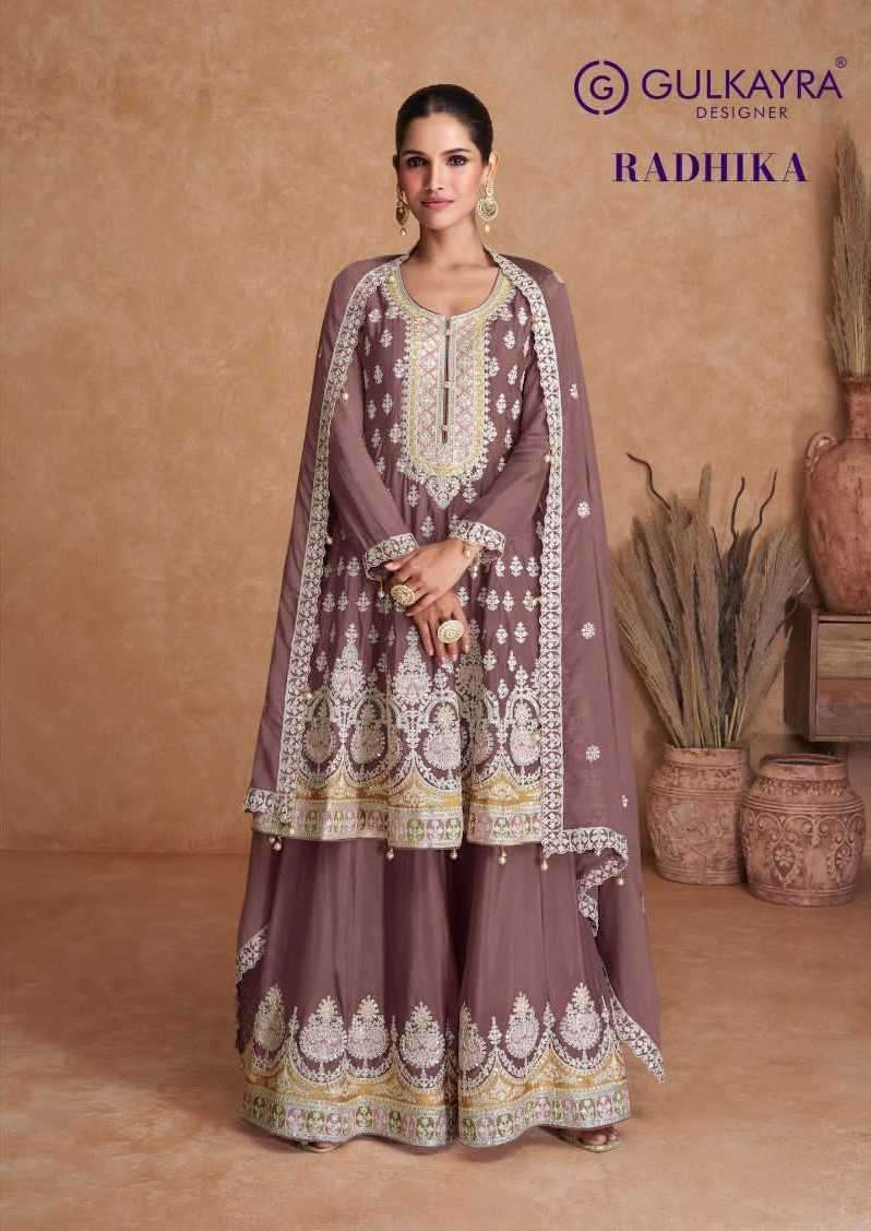 gulkayra radhika series 7309 Real Chinon readymade suit 