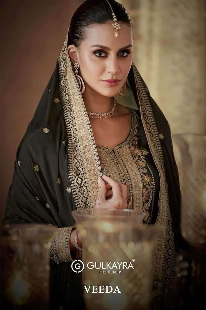 gulkayra veeda series 7411-7414 Real Chinon suit