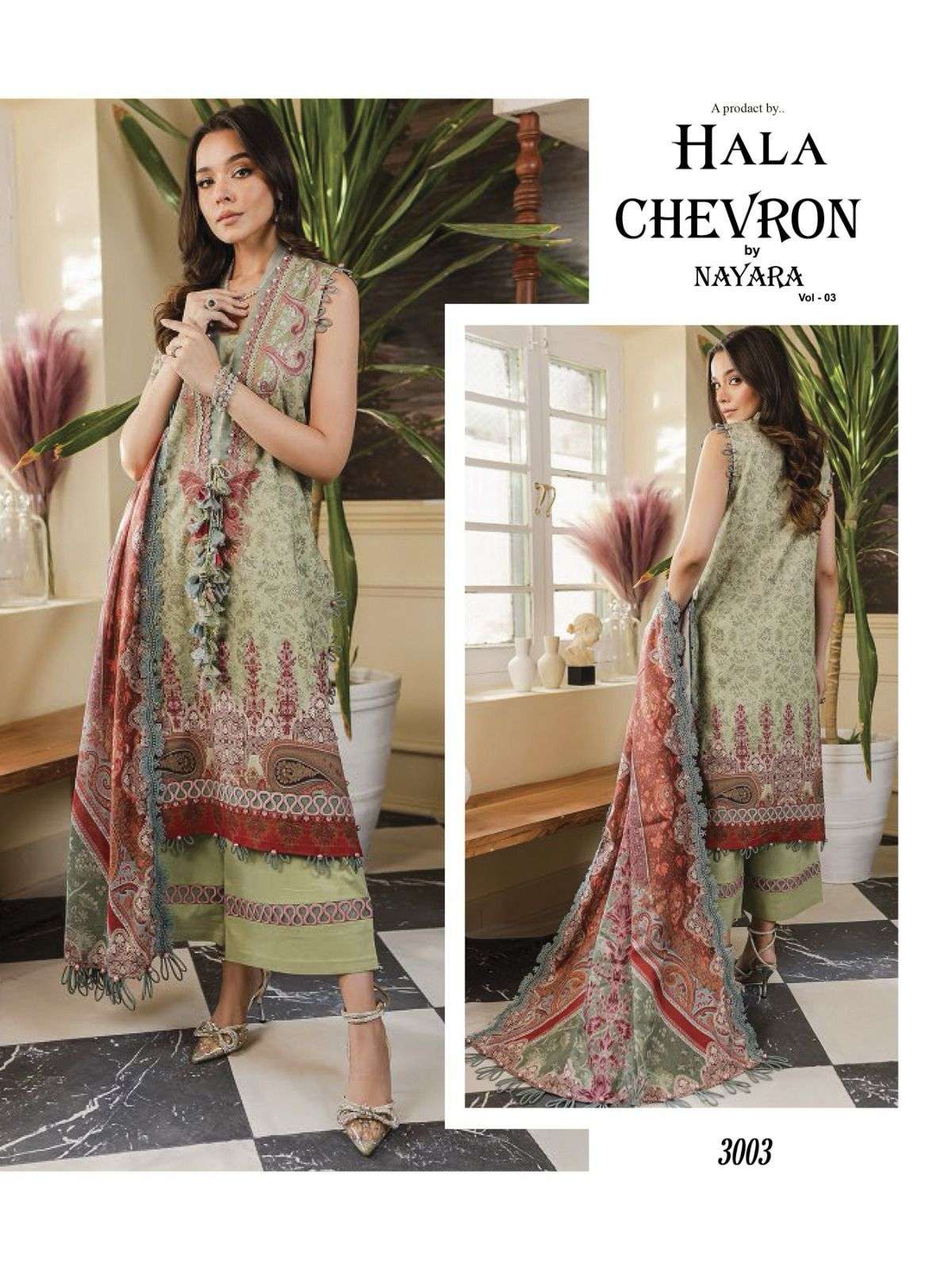 hala nayara vol 3 designer pure cotton suit 