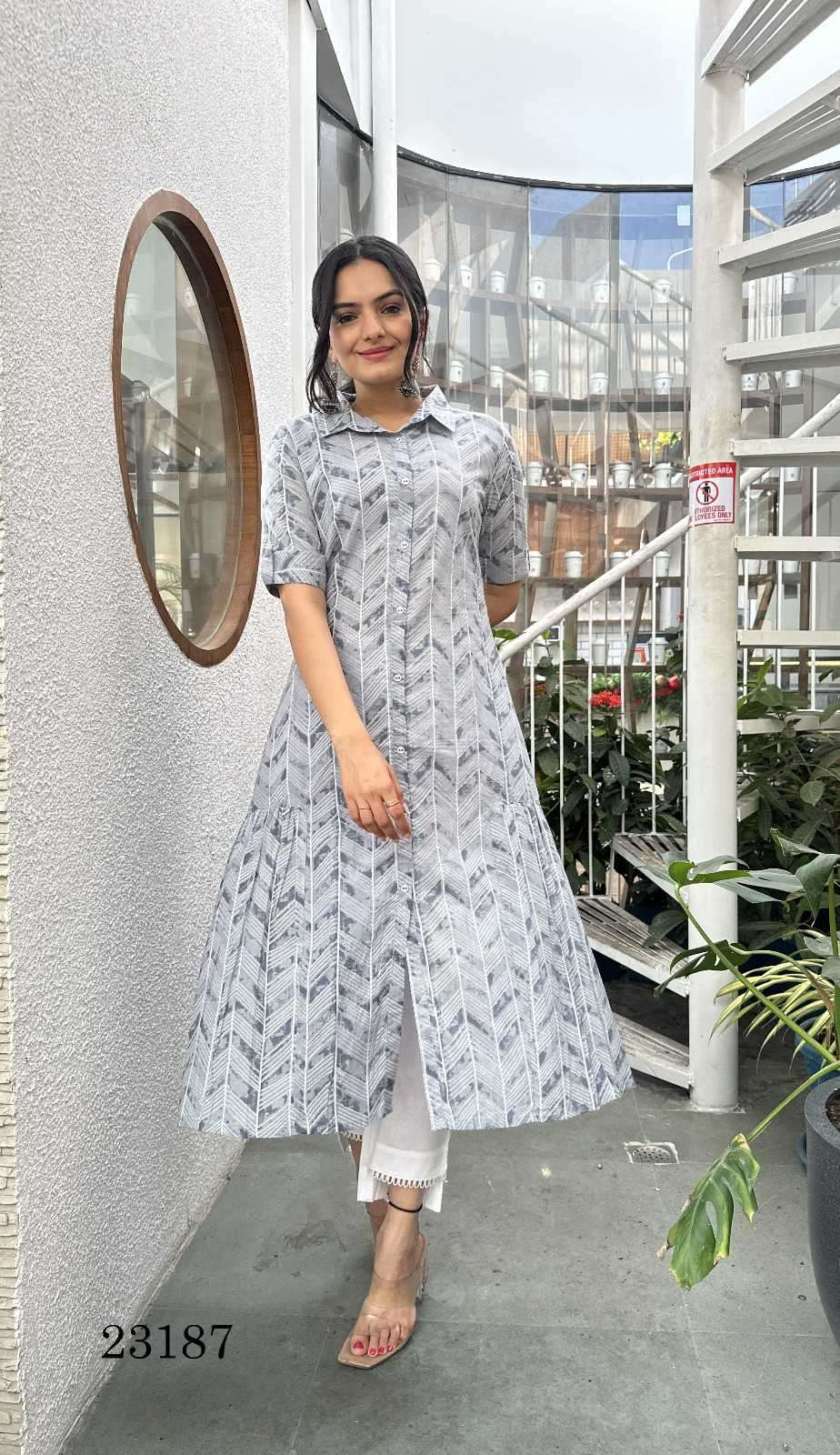 indira apparel 23187 Cambric Cotton Pure kurti bottom