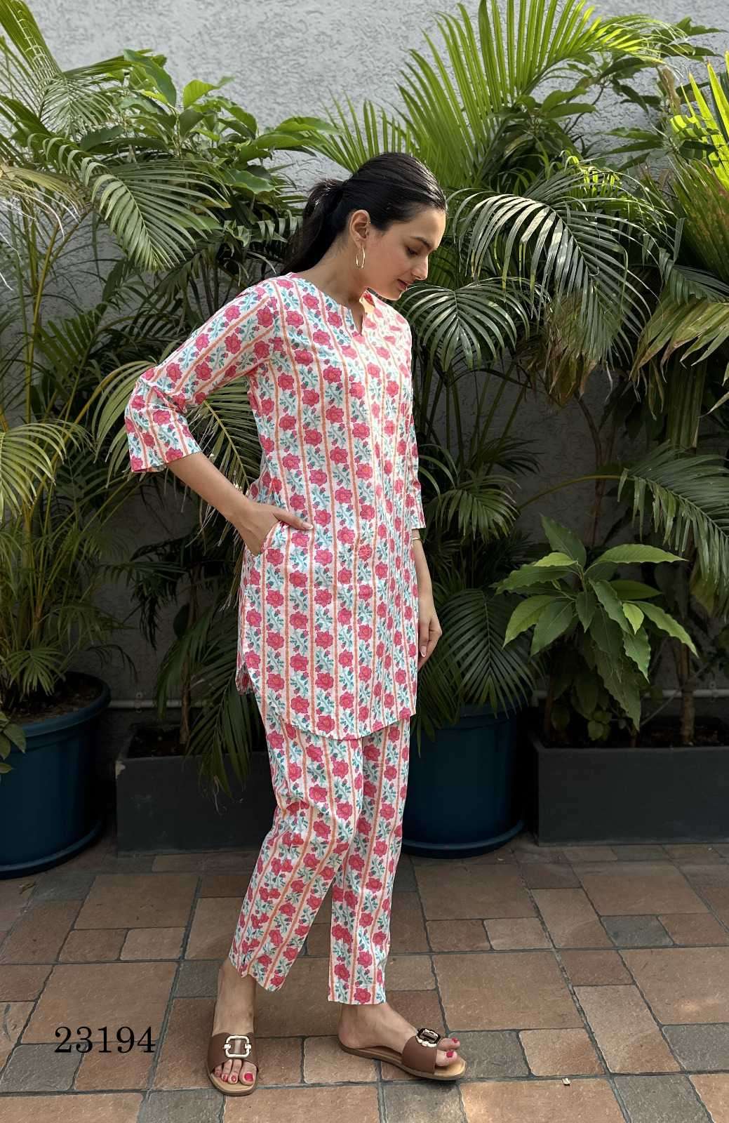indira apparel 23194 Cambric Cotton kurti with pant