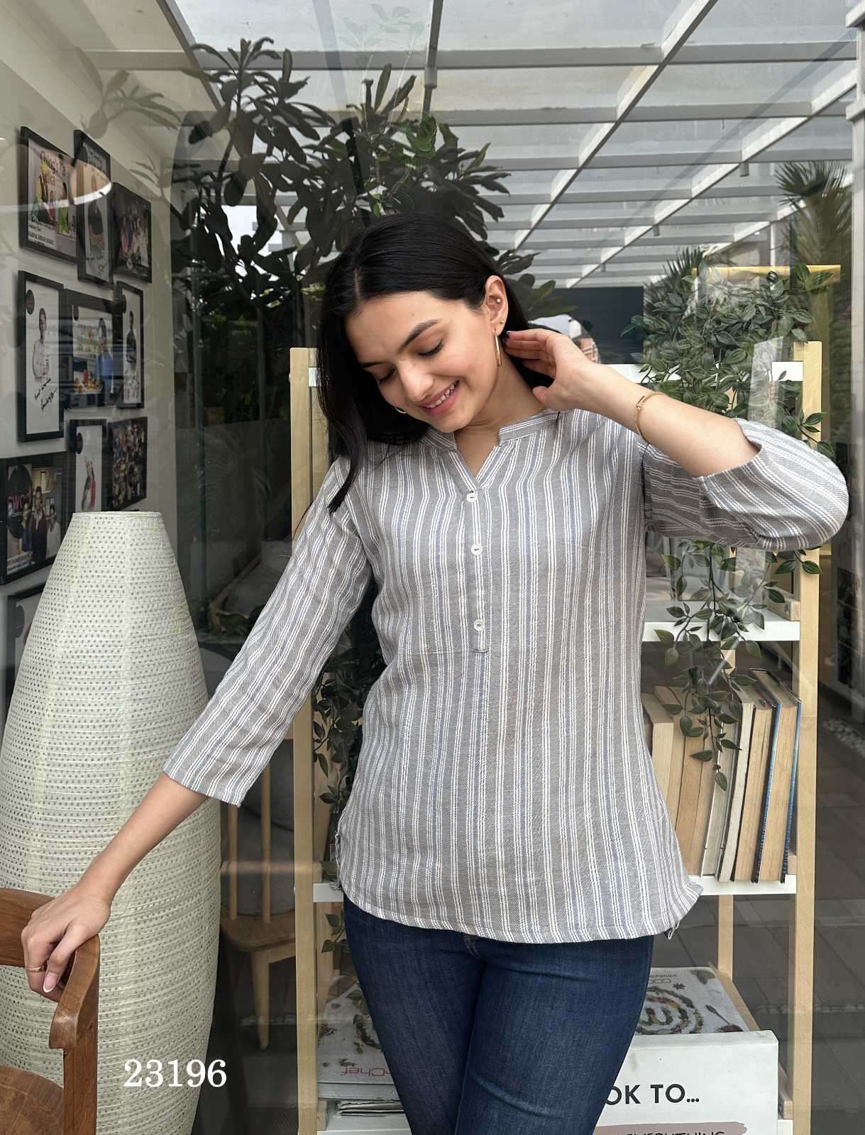 indira apparel 23196 Blended Cotton tops
