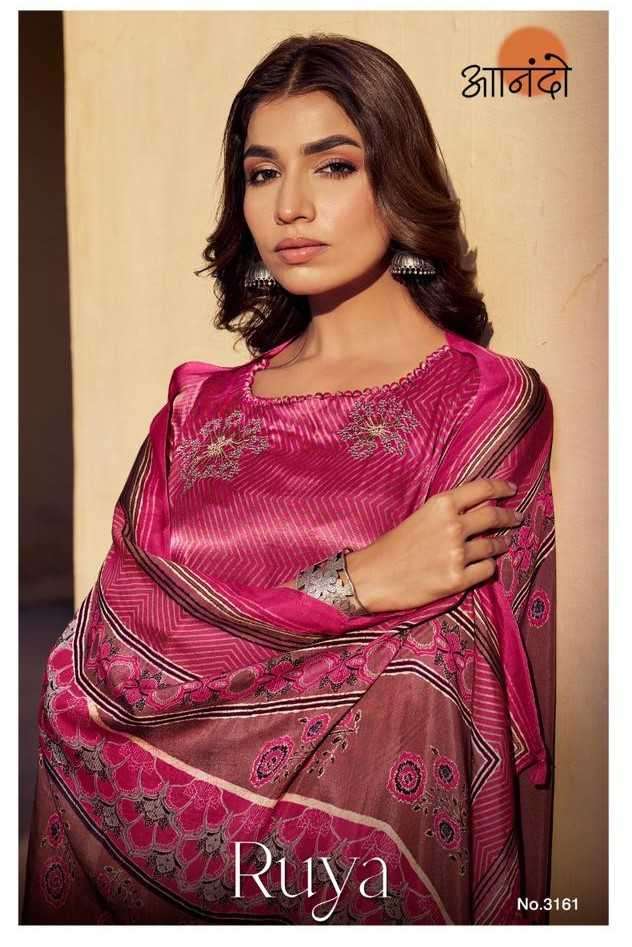jayvijay anando ruya 3161 pure gaji silk suit 