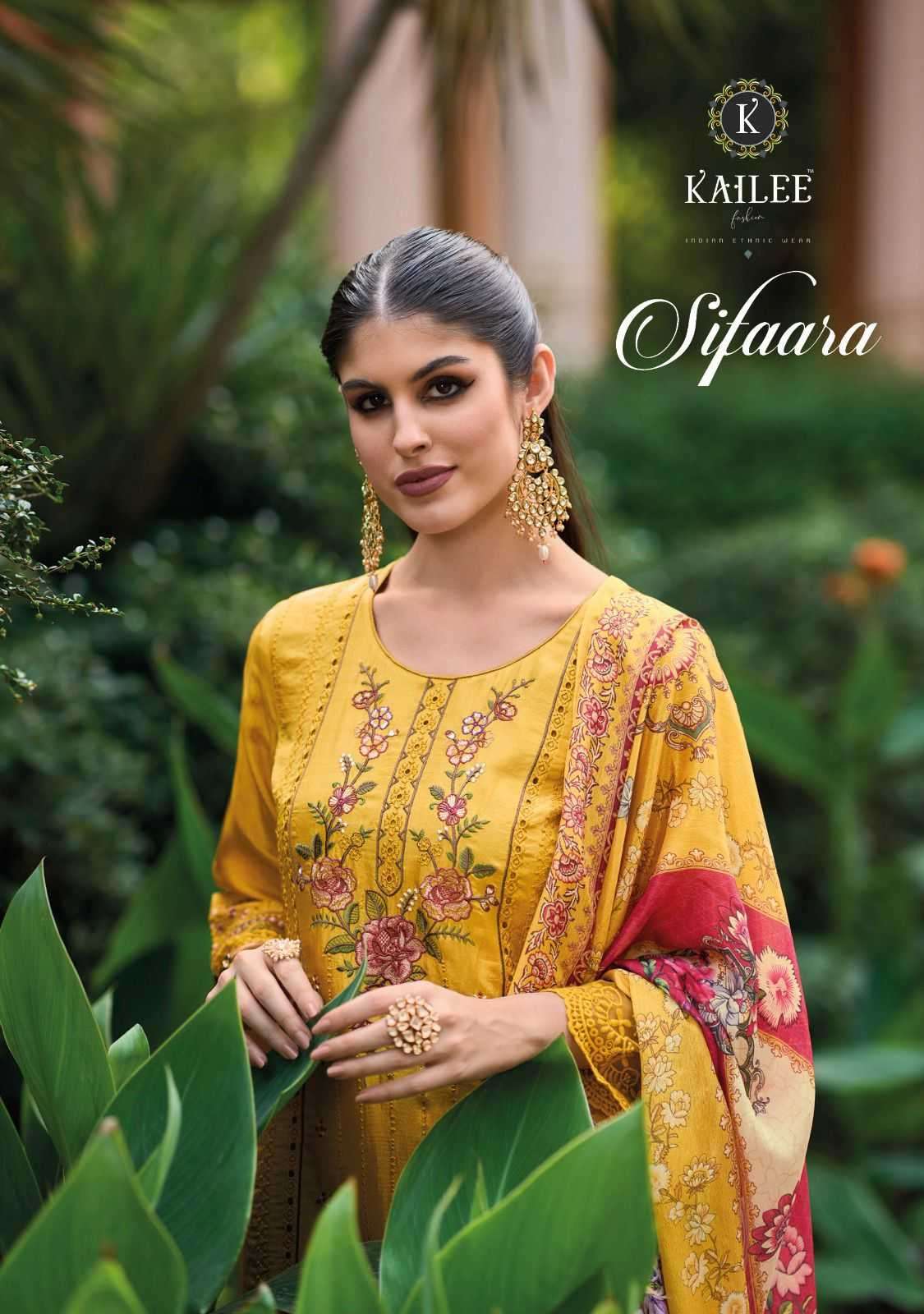 kailee fashion siffara series 42441-42444 pure viscose muslin suit
