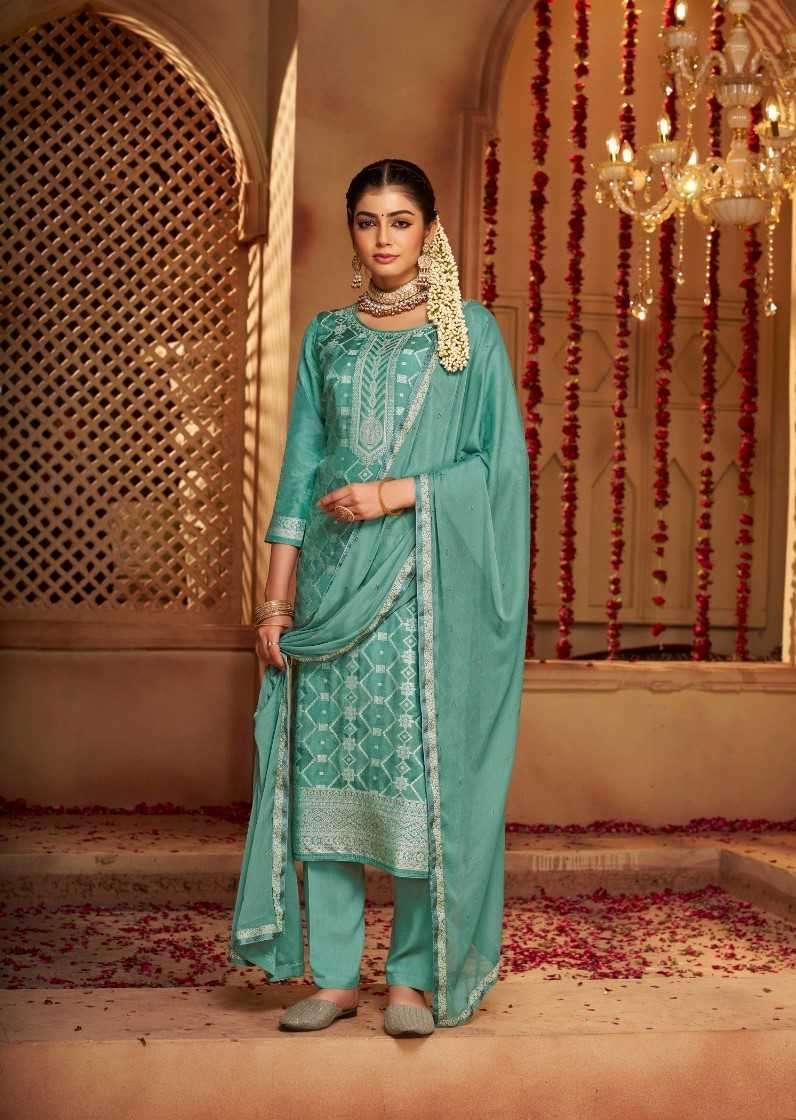 kalaroop lotus vol 2 series 11391-11396 Pure Lakhnavi Muslin suit