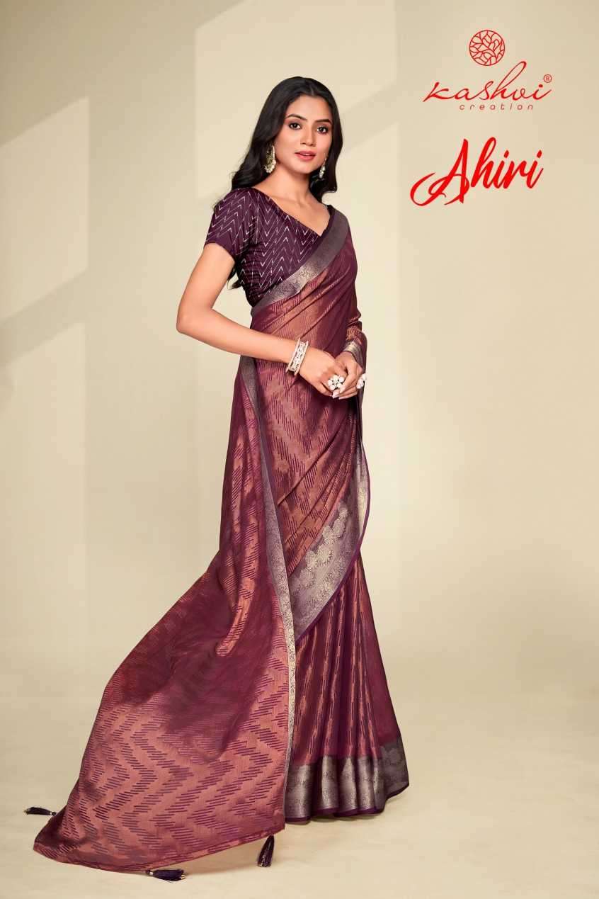 kashvi ahiri series 1001-1008 brasso saree