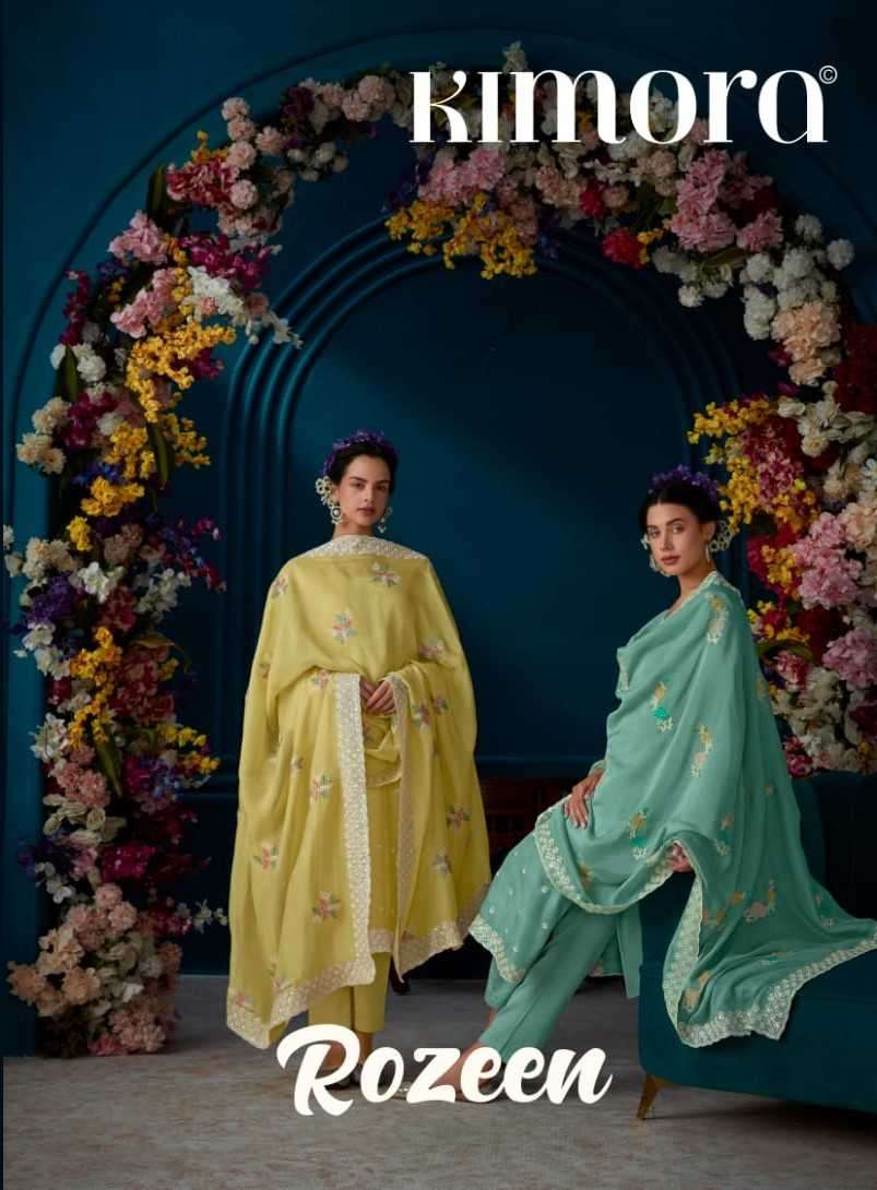 kimora rozeen series 2151-2158 modal silk embroidery suit