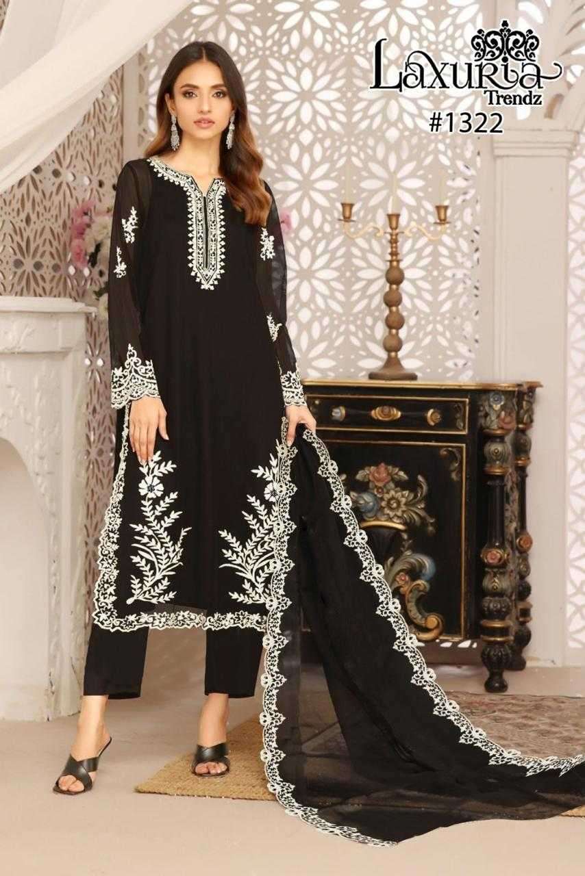 laxuria 1322 Fox Georgette Tunic Heavy Embroidery