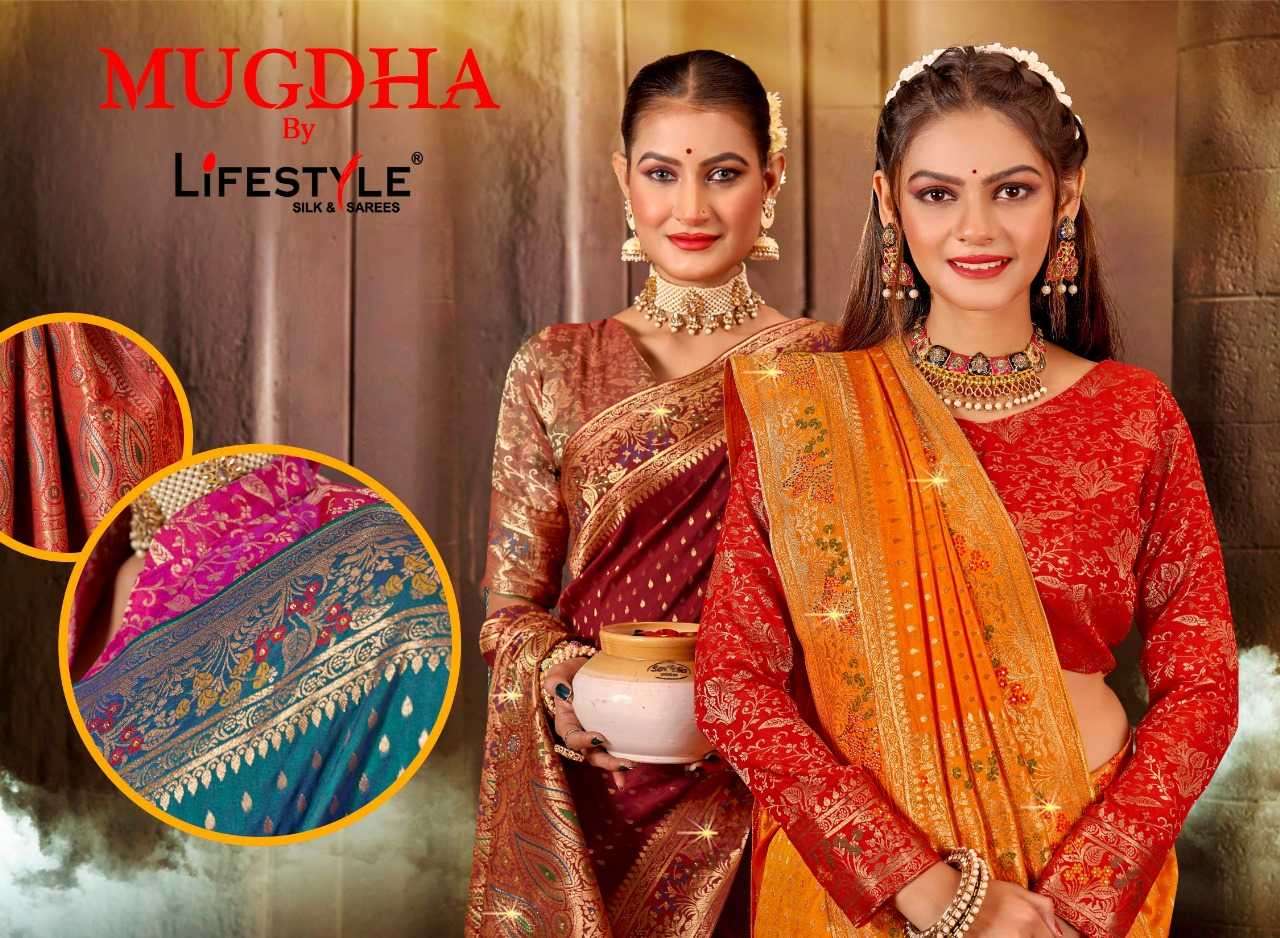 lifestyle mugdha series 23621-23624 fancy saree