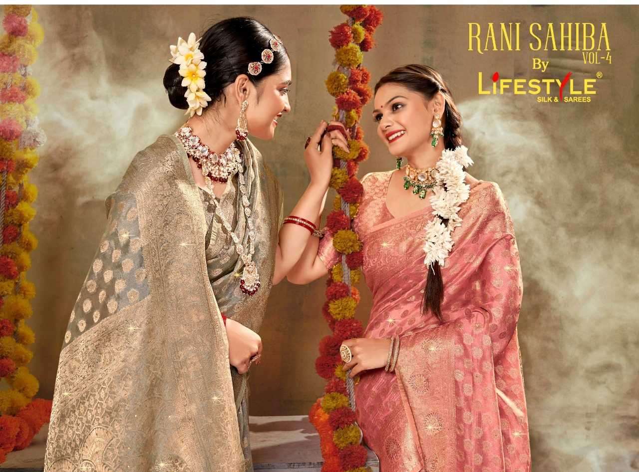 lifestyle rani sahiba vol 4 series 22691-22694 fancy saree