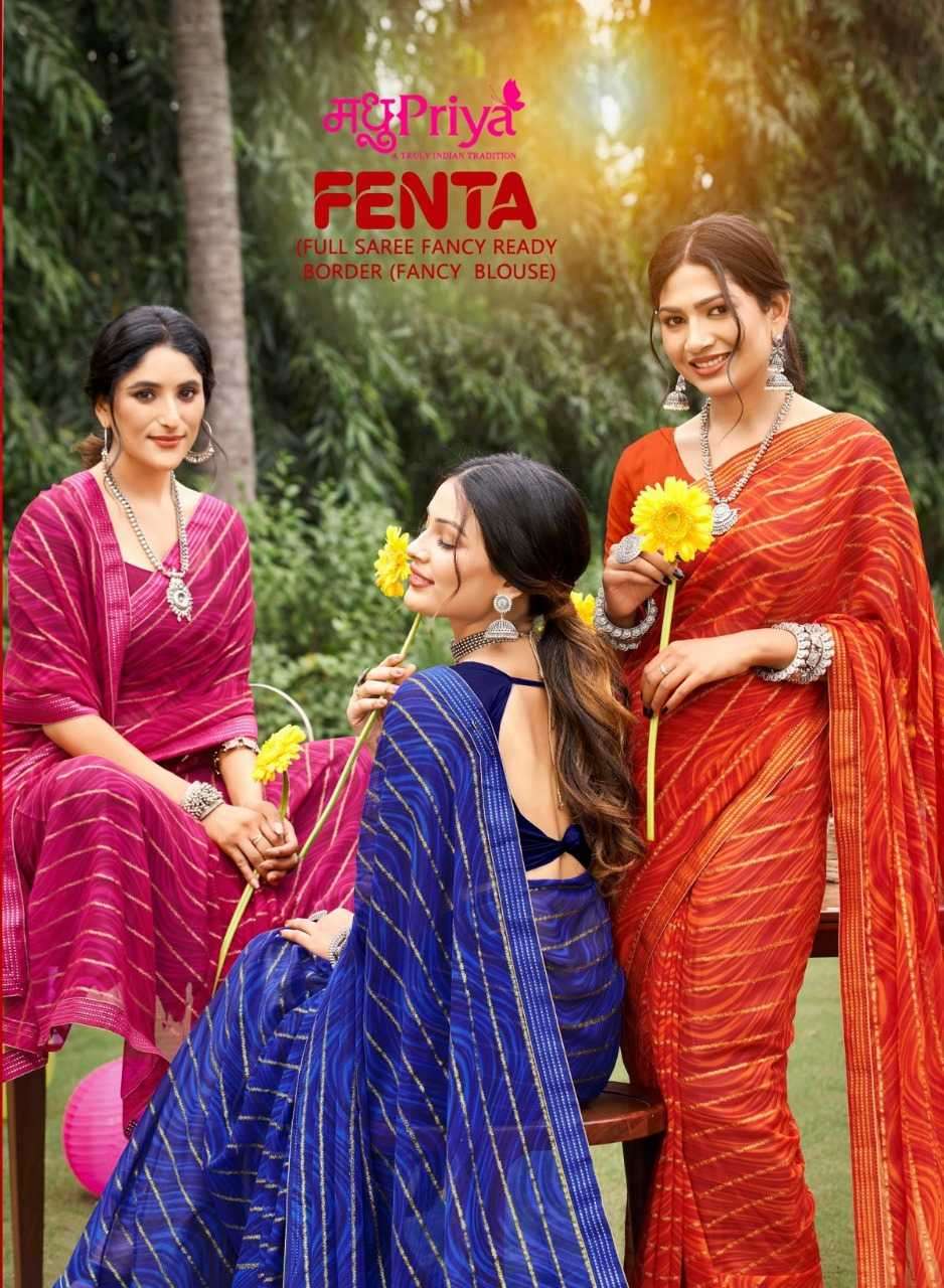 madhupriya fenta series 1001-1008 fancy saree