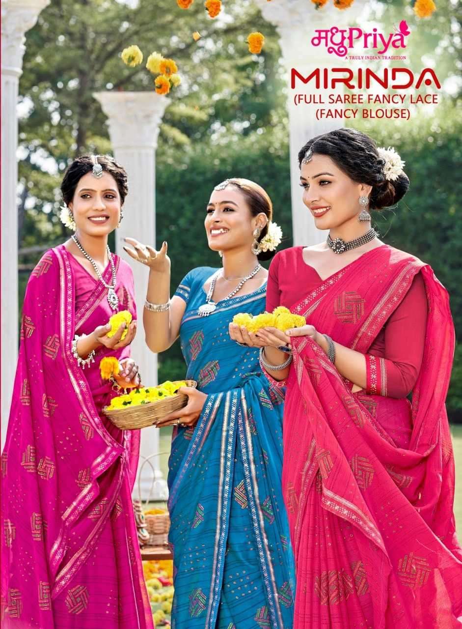 madhupriya mirinda series 1001-1008 dani sharmili print saree