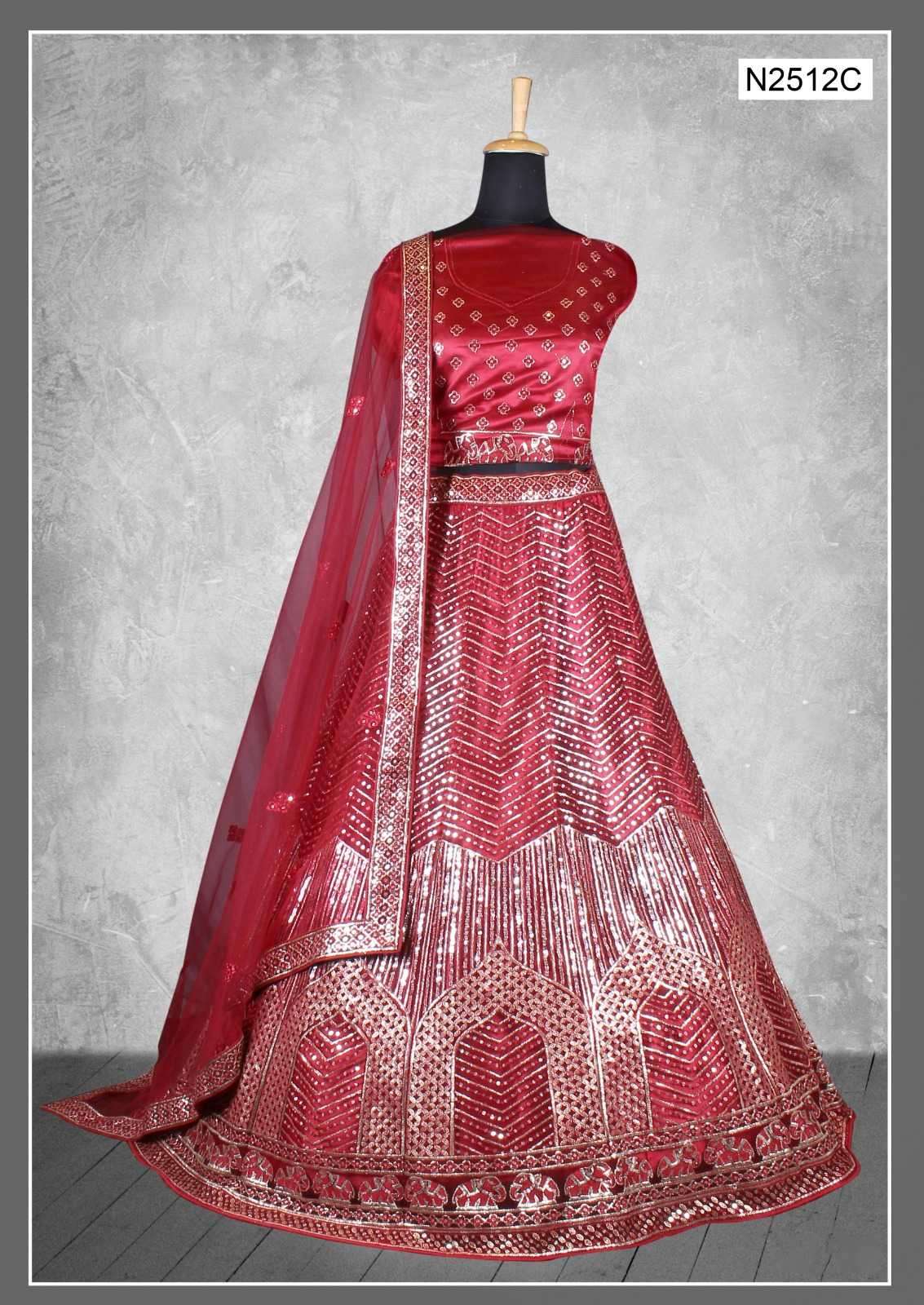 mahotsav nimaya pavitra rishta vol 2 satin embroidery lehenga