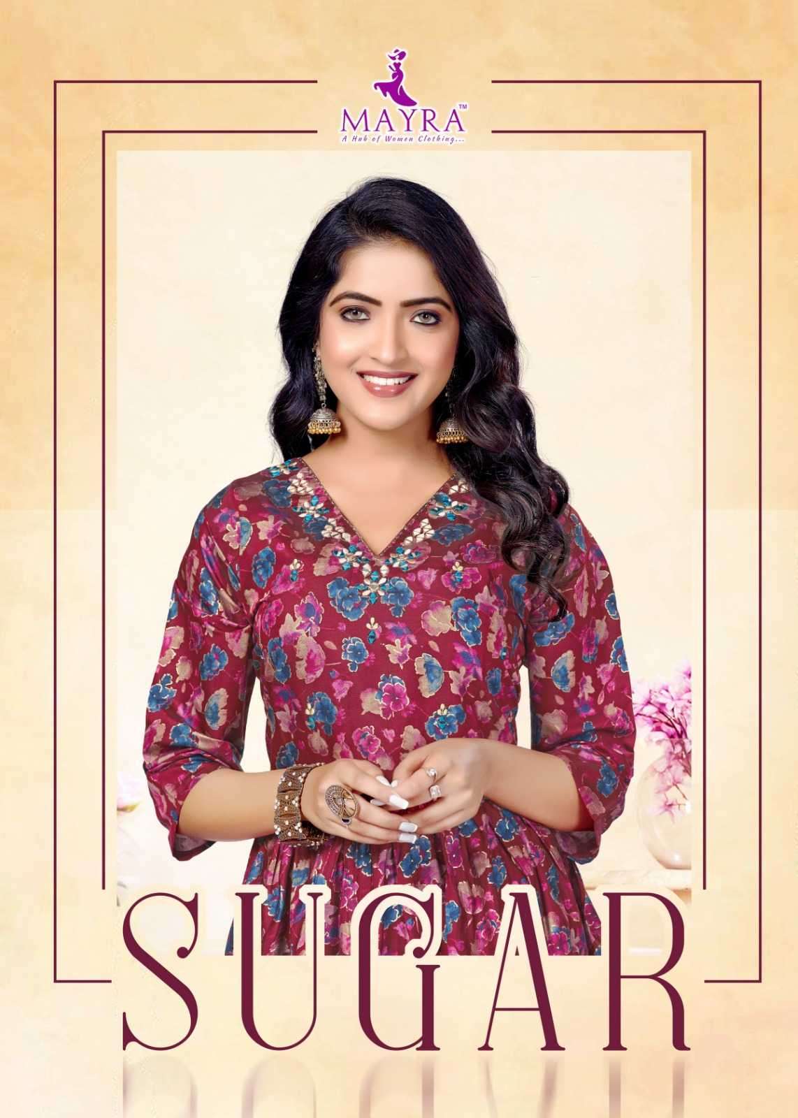 mayra sugar series 80478-80483 Pure Heavy Chanderi kurti