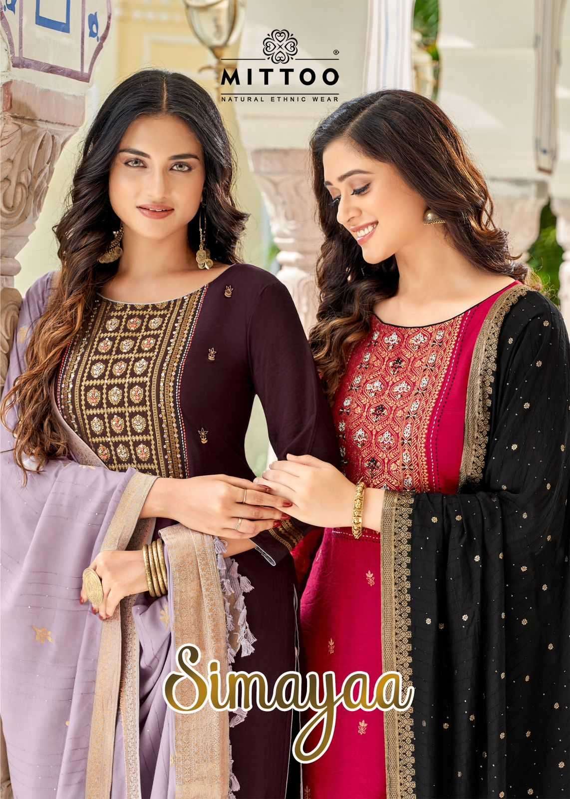 mittoo simayaa series 2001-2006 Viscose Weaving readymade suit 