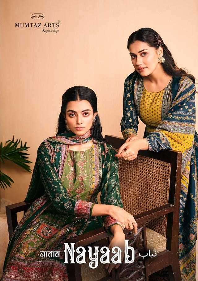 mumtaz arts nayaab series 2001-2006 pure viscose muslin suit 