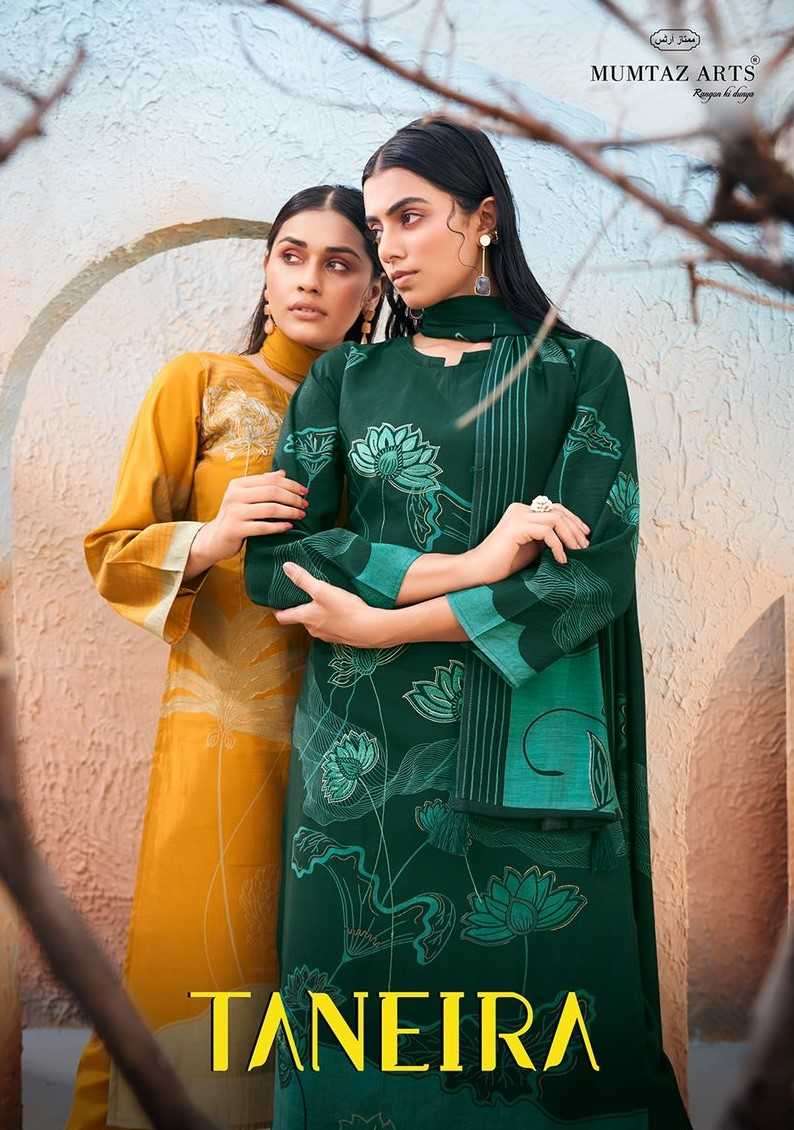 mumtaz arts taneira series 1001-1004 pure viscose muslin suit 