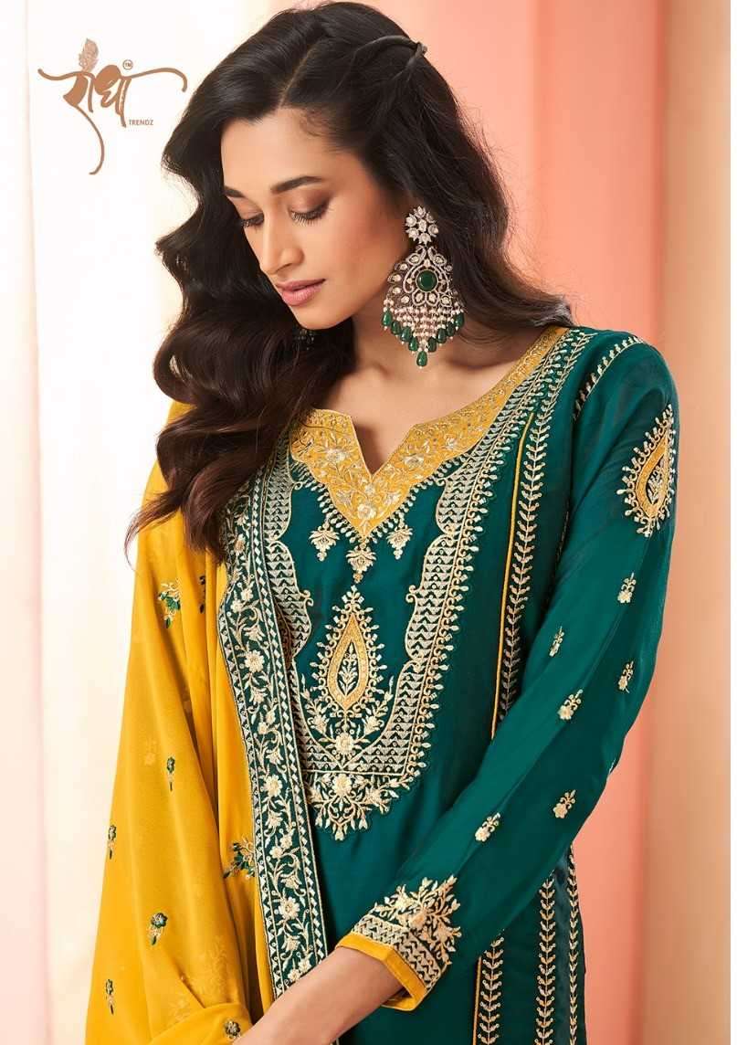 radha trendz satrangi series 200201-200202 catonic silk suit 